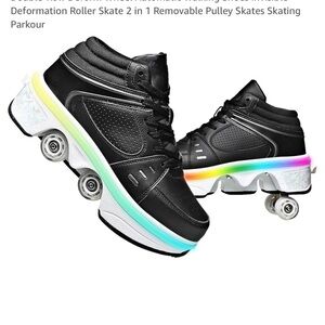 Men's Black Light Up Tennis Shoe - Roller Skates